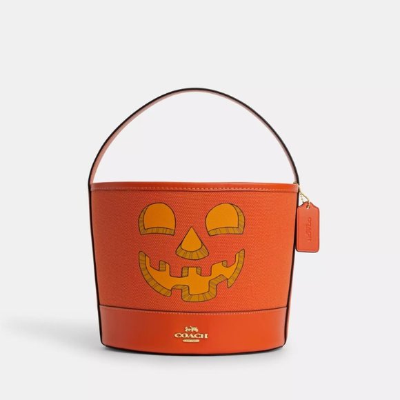 Coach Handbags - NEW 2023 Style CN575 Coach Trick Or Treat Bucket Halloween Pumpkin
